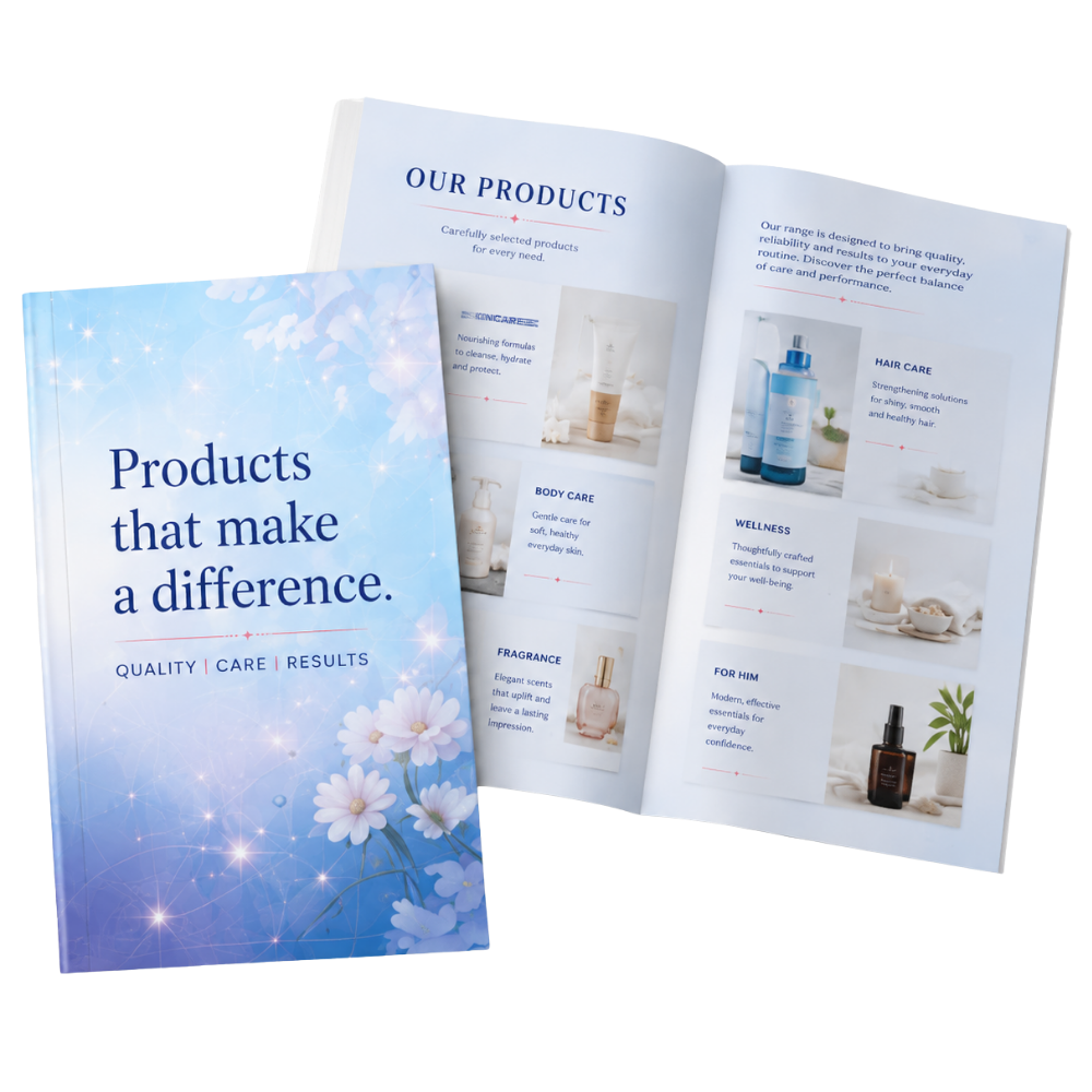 Product brochure design examples